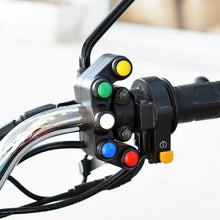 Load image into Gallery viewer, Motorcycle Headlight Auxiliary Light Horn Switches Aluminum Alloy Five-position Faucet Switches with Light, Aluminum Alloy Five-position