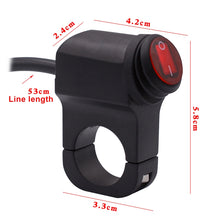 Load image into Gallery viewer, Motorcycle Headlight Auxiliary Light Waterproof Aluminum Alloy Single Flash Switches with Indicator Light, Single Flash
