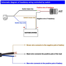 Load image into Gallery viewer, Motorcycle Headlight Auxiliary Light Waterproof Aluminum Alloy Single Flash Switches with Indicator Light, Single Flash
