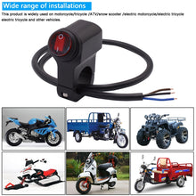 Load image into Gallery viewer, Motorcycle Headlight Auxiliary Light Waterproof Aluminum Alloy Single Flash Switches with Indicator Light, Single Flash