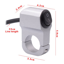 Load image into Gallery viewer, Motorcycle Headlight Auxiliary Light Aluminum Alloy Switches with Lock, Headlight Auxiliary Switches