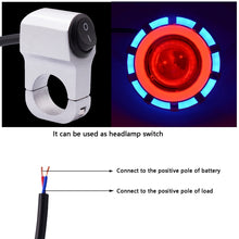 Load image into Gallery viewer, Motorcycle Headlight Auxiliary Light Aluminum Alloy Switches with Lock, Headlight Auxiliary Switches