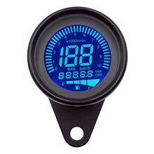 Load image into Gallery viewer, Motorcycle Multi-functional Modification Instrumentation Motorcycle Odometer Speedometer Tachometer Oil Gauge, Black, Speedometer Tachometer