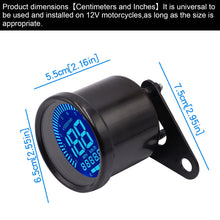 Load image into Gallery viewer, Motorcycle Multi-functional Modification Instrumentation Motorcycle Odometer Speedometer Tachometer Oil Gauge, Black, Speedometer Tachometer