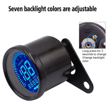 Load image into Gallery viewer, Motorcycle Multi-functional Modification Instrumentation Motorcycle Odometer Speedometer Tachometer Oil Gauge, Black, Speedometer Tachometer