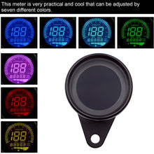 Load image into Gallery viewer, Motorcycle Multi-functional Modification Instrumentation Motorcycle Odometer Speedometer Tachometer Oil Gauge, Black, Speedometer Tachometer