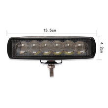 Load image into Gallery viewer, 6 inch 18W 6000K IP68 8D Car Boat Marine Work Lights Spotlight LED Bulbs, DC 10-30V, 18W