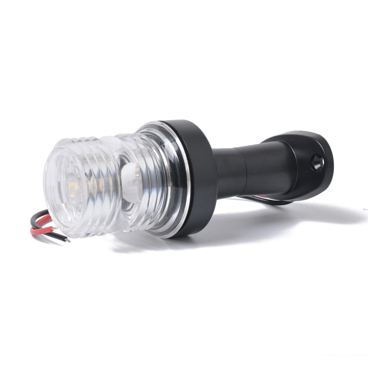 DC 12V 3W Marine Boat Yacht Stern Anchor LED Navigation Pedestal Light All Round 360 Degree White Light, LED Navigation Pedestal Light  White Light