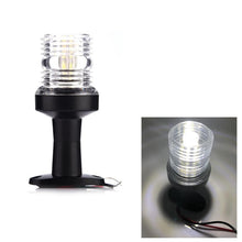 Load image into Gallery viewer, DC 12V 3W Marine Boat Yacht Stern Anchor LED Navigation Pedestal Light All Round 360 Degree White Light, LED Navigation Pedestal Light  White Light