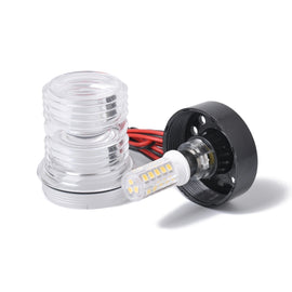 DC 12V 2.5W Marine Boat Yacht Stern Anchor LED Navigation Light All Round 360 Degree White Light, LED Navigation Light