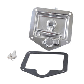 Folding T Handle Lock Stainless Steel Flush Mount Tool Box for Trailer / Yacht / Truck, A1218-01