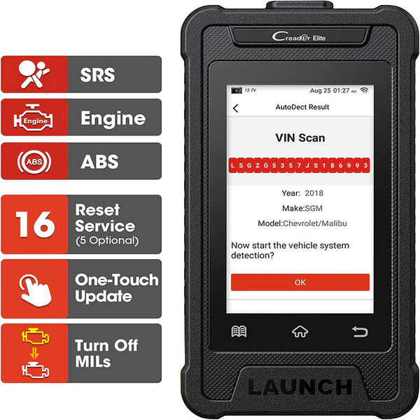 Launch Creader Elite 305 OBD2 Diagnostic Car Scanner (Parallel Import)