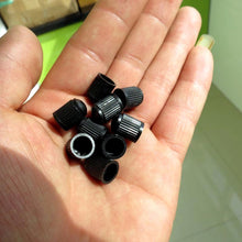 Load image into Gallery viewer, 200 PCS Black Tire valve Dust Rubber Cap For Bicycle And Car, Diameter: 10mm(Black), 200 PCS