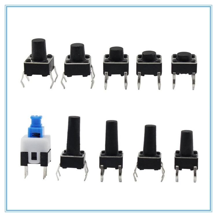 180 PCS Tactile Push Button Switch Kit Micro Switch, 180pcs /Set