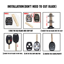 Load image into Gallery viewer, Replacement Non-embryo Car Key Case for HONDA 2 + 1 Button Car Keys, without Battery, 2+1