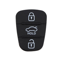 Load image into Gallery viewer, Replacement 3 Buttons Silicone Pad for Hyundai / Kia Car Key Shell, without Battery, For Hyundai / Kia 3 Buttons with Word