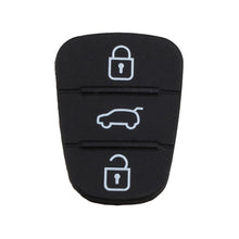 Load image into Gallery viewer, Replacement 3 Buttons Silicone Pad for Hyundai / Kia Car Key Shell, without Battery, For Hyundai / Kia 3 Buttons
