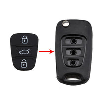 Load image into Gallery viewer, Replacement 3 Buttons Silicone Pad for Hyundai / Kia Car Key Shell, without Battery, For Hyundai / Kia 3 Buttons