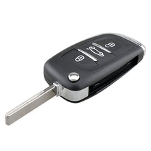 Load image into Gallery viewer, For PEUGEOT Car Keys Replacement 3 Buttons Car Key Case with Grooved and Holder, 3 Buttons with Grooved