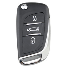 Load image into Gallery viewer, For PEUGEOT Car Keys Replacement 3 Buttons Car Key Case with Grooved and Holder, 3 Buttons with Grooved