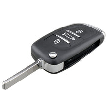 Load image into Gallery viewer, For PEUGEOT Car Keys Replacement 3 Buttons Car Key Case with Holder, without Grooved, 3 Buttons without Grooved