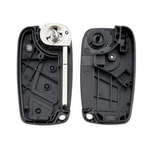 Load image into Gallery viewer, For FIAT Car Keys Replacement 3 Buttons Car Key Case with Side Battery Holder, Black, Blue