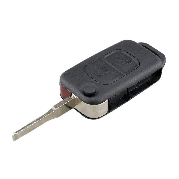 For Mercedes-Benz Car Keys Replacement 2 Buttons Car Key Case with Foldable Key Blade, 2 Buttons