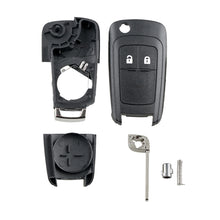 Load image into Gallery viewer, For Opel Car Keys Replacement 2 Buttons Car Key Case with Foldable Key Blade, 2 Buttons with Foldable Key Blade