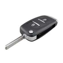 Load image into Gallery viewer, For PEUGEOT Car Keys Replacement 2 Buttons Car Key Case with Holder, without Grooved, 2 Buttons without Grooved