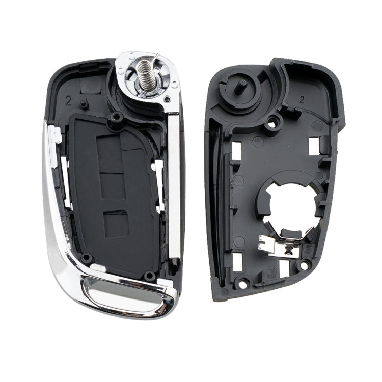 For PEUGEOT Car Keys Replacement 2 Buttons Car Key Case with Holder, without Grooved, 2 Buttons without Grooved
