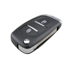 Load image into Gallery viewer, For PEUGEOT Car Keys Replacement 2 Buttons Car Key Case with Grooved and Holder, 2 Buttons with Grooved