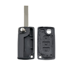 Load image into Gallery viewer, For PEUGEOT Car Keys Replacement 3 Buttons Car Key Case with Grooved, without Holder, For PEUGEOT