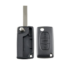 Load image into Gallery viewer, For PEUGEOT Car Keys Replacement 3 Buttons Car Key Case with Grooved, without Holder, For PEUGEOT