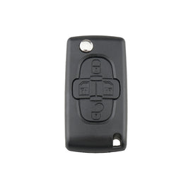 For CITROEN C8 / PEUGEOT 1007 Car Keys Replacement 4 Buttons Car Key Case with Grooved, without Holder, For CITROEN C8 / PEUGEOT 1007
