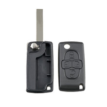 Load image into Gallery viewer, For CITROEN C8 / PEUGEOT 1007 Car Keys Replacement 4 Buttons Car Key Case with Grooved, without Holder, For CITROEN C8 / PEUGEOT 1007