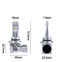 Load image into Gallery viewer, 2 PCS M3 9006 / HB4 DC9-32V / 17W / 6500K / 2000LM IP68 Car LED Headlight Lamps, 9006 / HB4