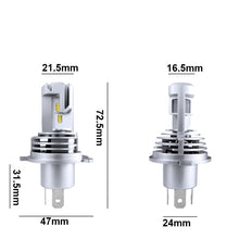 Load image into Gallery viewer, 2 PCS M3 H4 DC9-32V / 17W / 6500K / 2000LM IP68 Car LED Headlight Lamps, H4