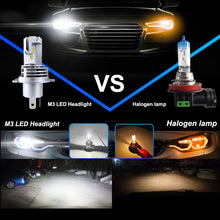 Load image into Gallery viewer, 2 PCS M3 H4 DC9-32V / 17W / 6500K / 2000LM IP68 Car LED Headlight Lamps, H4