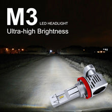 Load image into Gallery viewer, 2 PCS M3 H8 / H9 / H11 DC9-32V / 17W / 6500K / 2000LM IP68 Car LED Headlight Lamps, H8 / H9 / H11