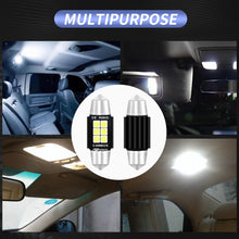 Load image into Gallery viewer, 2 PCS 36mm DC12V-24V 3W 6000K 660LM 6LEDs SMD-3030 Car Reading Lamp / License Plate Light, 36mm (3W)