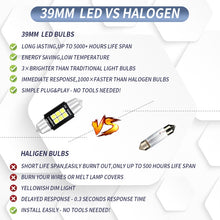 Load image into Gallery viewer, 2 PCS 39mm DC12V-24V 3W 6000K 660LM 6LEDs SMD-3030 Car Reading Lamp / License Plate Light, 39mm (3W)