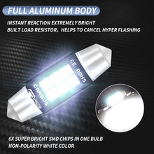 Load image into Gallery viewer, 2 PCS 39mm DC12V-24V 3W 6000K 660LM 6LEDs SMD-3030 Car Reading Lamp / License Plate Light, 39mm (3W)