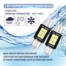 Load image into Gallery viewer, 2 PCS 39mm DC12V-24V 3W 6000K 660LM 6LEDs SMD-3030 Car Reading Lamp / License Plate Light, 39mm (3W)