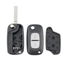 Load image into Gallery viewer, For RENAULT Clio / Megane / Kangoo / Modus Car Keys Replacement 2 Buttons Car Key Case with Foldable Key Blade, For RENAULT Clio 2 Buttons