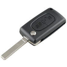 Load image into Gallery viewer, For PEUGEOT 2 Buttons ASK Signal Intelligent Remote Control Car Key with Integrated Chip &amp; Battery &amp; Holder, without Grooved, Frequency: 433MHz, 2 Buttons without Grooved