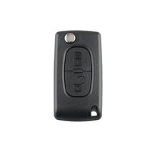 Load image into Gallery viewer, For PEUGEOT 2 Buttons ASK Signal Intelligent Remote Control Car Key with Integrated Chip &amp; Battery &amp; Holder, without Grooved, Frequency: 433MHz, 2 Buttons without Grooved