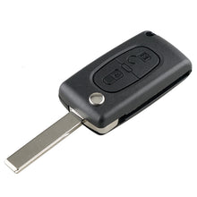 Load image into Gallery viewer, For PEUGEOT 2 Buttons Intelligent Remote Control Car Key with PCF7961 Integrated Chip &amp; Battery &amp; Holder &amp; Slotted Key Blade &amp; ASK Signal, Frequency: 433MHz, 2 Buttons with Slotted Key Blade