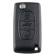 Load image into Gallery viewer, For PEUGEOT 3 Buttons Intelligent Remote Control Car Key with Integrated Chip &amp; Battery &amp; Holder &amp; Slotted Key Blade, Frequency: 433MHz, 3 Buttons