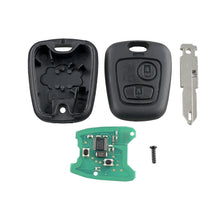 Load image into Gallery viewer, For PEUGEOT 206 2 Buttons Intelligent Remote Control Car Key with Integrated Chip &amp; Battery, Frequency: 433MHz, For PEUGEOT 206