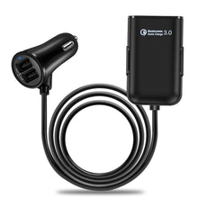 Load image into Gallery viewer, HMQ-C801 1.8m 8A Max 4 Ports USB Car Charger with Extending USB HUB for Front &amp; Back Seat Charging, HMQ-C801